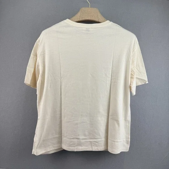 NWT Universal Thread Shirt L Cream Grow Towards Love Floral Graphic Tee Boho - Picture 2 of 10